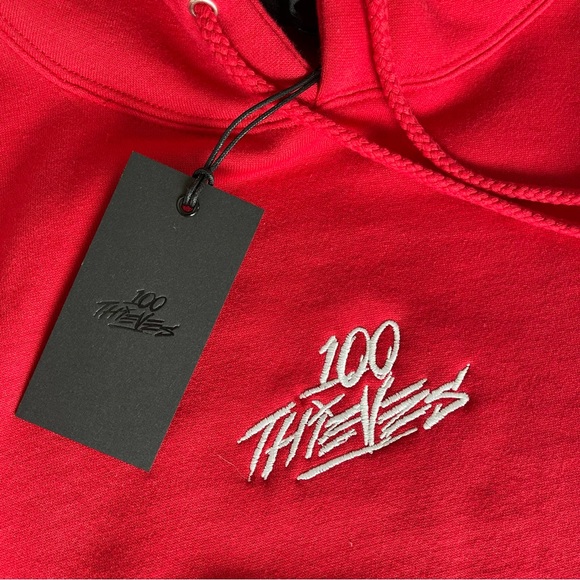 100 Thieves - NWT - Red XL Hoodie - Picture 2 of 5